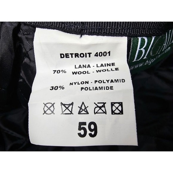 Bigalli Grey/Red Plaid Wool Blend Fitted Baseball Cap, Size 59 *NWOT* - Picture 8 of 8